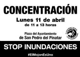 Concentración vecinos El Mojon Ayuntamiento de San Pedro del Pinatar 11 abril
