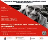Fernando Pindado participa el jueves en las Jornadas de videoconferencias Poscovid-19, afrontar el futuro de las ciudades en claves