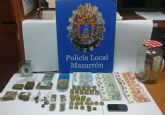 La Policía Local de Mazarrón detiene a un individuo por tráfico de drogas