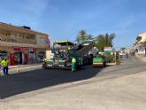 Las obras de la avenida de Murcia en Balsicas finalizarán en los próximos días