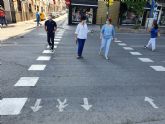 Molina de Segura adapta los pasos de peatones a la actual situación de la pandemia COVID-19