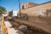 Ultiman las obras de mejora de la red de saneamiento en Mazarrón y Puerto