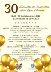 El Encuentro de Cuadrillas 'José López Asensio' celebrará su 30ª edición con un programa repleto de tradición y música popular El Encuentro de Cuadrillas 'José López Asensio' celebrará su 30ª edición con un programa repleto de tradición y música popular
