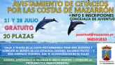 Juventud programa salidas en barco para avistar cetáceos en la bahia de Mazarrón