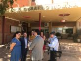 El Alcalde de Torre-Pacheco, y el director general de Formación Profesional y Enseñanzas de Régimen Especial visitan el Instituto de Educación Secundaria Gerardo Molina.