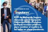 El PP de Molina de Segura, denuncia que el Equipo de Gobierno PSOE  Podemos dedique recursos públicos, para cambiar el nombre de las calles en plena pandemia