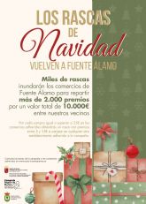 El Ayuntamiento lanza la campaña “Los Rascas de Navidad vuelven a Fuente Álamo” para impulsar el comercio local El Ayuntamiento lanza la campaña “Los Rascas de Navidad vuelven a Fuente Álamo” para impulsar el comercio local