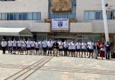 Los jugadores del Mar Menor visitan el Ayuntamiento tras el ascenso del equipo a 2ª