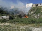 Incendio en el antiguo vertedero de la aldea de Caprés, pedanía de Fortuna