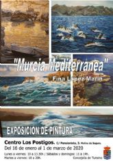 El Centro Los Postigos de Molina de Segura acoge la exposición Murcia Mediterránea, de Fina López Marín, del 16 de enero al 1 de marzo