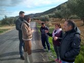 Ciudadanos mediará para desbloquear el arreglo de la carretera de conexión de la pedanía moratallera de Benizar