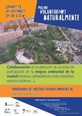 El Programa de Voluntariado Ambiental ¡Molina, Voluntari@s Naturalmente! centrará su atención en la participación en la mejora ambiental de la ciudad el sábado 17 de diciembre