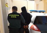 La Guardia Civil localiza y detiene a un vecino de Albudeite reclamado por cinco autoridades judiciales