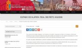 Estado de alarma - Real Decreto 463/2000