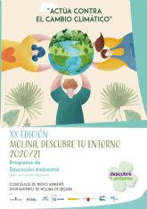 El Ayuntamiento de Molina de Segura presenta la vigésima edición del Programa de Educación Ambiental Molina, Descubre tu entorno