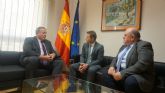 El Alcalde de Torre-Pacheco Antonio León se reúne con el delegado del Gobierno en la Región, Francisco Bernabé