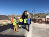 Fomento concluye el viernes la mejora del firme de la carretera que une las pedanías molinenses de El Rellano y La Hurona
