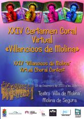 El XXIV Certamen Coral Virtual Villancicos de Molina se celebra el sábado 19 de diciembre con la participación de ocho coros de Costa Rica, Brasil, Madrid y Murcia