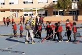 El progama ADE acerca el hockey en línea al Colegio Narval con el Club Hockey Cartagena