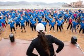 500 mayores se dan cita en Puerto de Mazarrón para participar en un encuentro de gerontogimnasia