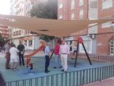 El Ayuntamiento instalará sombraje en las zonas de juegos infantiles del jardín de las Tres Copas, El Ranero y La Tercia