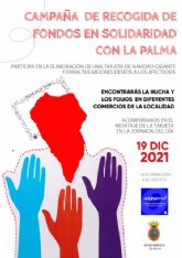 Postal navideña gigante llena de solidaridad para La Palma