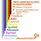 Comunicado Ciudadanos Regin de Murcia en apoyo al colectivo LGTBIQ+