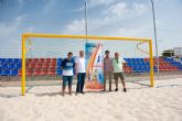 El Complejo Deportivo alberga este fin de semana la fase final de la liga nacional de fútbol playa