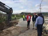 La Consejería de Agua mejora el saneamiento en Archena con la construcción de un nuevo colector