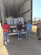D´Genes recoge dos toneladas y media de tapones en el marco de la campaña solidaria llevada a cabo en Lorca