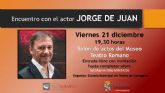 El actor Jorge de Juan narrará su experiencia en cine, teatro y televisión en el Museo del Teatro Romano