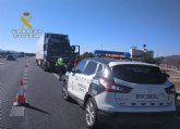 La Guardia Civil investiga al conductor de un vehículo articulado que circulaba en sentido contrario por la autovía A7 quintuplicando la tasa de alcohol