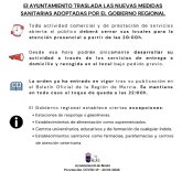Entra en vigor la orden de cierre presencial de la actividad comercial y de servicios desde las 20:00h en la Región de Murcia