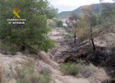 La Guardia Civil esclarece un incendio forestal ocurrido en Ojós con la investigación de un agricultor