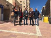 Fomento concluye en Lorca las aceras de la Alameda de Cervantes desde el Óvalo hasta las vías del tren