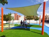La Concejalía de Deportes mejoró el sombraje, pavimento y ajardinamiento de la piscina municipal de Caravaca