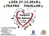 La gala benéfica ‘Comparte tus talentos’ se celebra el 27 de diciembre en el Thuillier