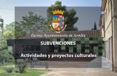 Aprobada la concesión de 40.000 euros en subvenciones a proyectos culturales