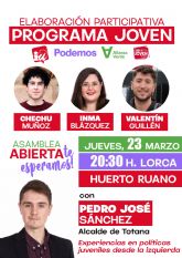 Las organizaciones juveniles de IU Y Podemos organizan una asamblea participativa