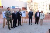 El alcalde de Lorca pone la primera piedra del nuevo Palacio de Justicia que estará situado en pleno casco histórico