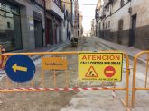 Las obras de saneamiento y pavimentación de la calle Cánovas del Castillo finalizarán a mediados de enero