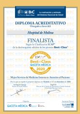 El Servicio de Medicina Interna del Hospital de Molina, entre los mejores de España
