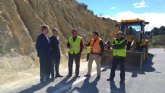 La construcción de un muro en la carretera que une La Puebla de Mula con El Niño evitará nuevos desprendimientos sobre la calzada