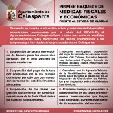 El Ayuntamiento de Calasparra pone en marcha un primer paquete de medidas fiscales y económicas ante la grave situación de estado de alarma