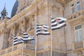 El Ayuntamiento anima a los cartageneros a engalanar sus balcones con la bandera del Efesé durante la liguilla de ascenso