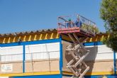 Comienzan los trabajos de retirada de fibrocemento en el CEIP Santa Florentina de La Palma