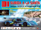 La XXXI Subida a La Santa, gran cita automovilística para este fin de semana, puntuable para el Campeonato de Murcia´2016 y el I Open de Levante de Montaña