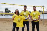 La primera liga regional de voley playa comienza en Mazarrón