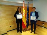 Dos estudiantes de Turismo de la UCAM, premios nacionales de la Asociación Española de Normalización