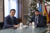 El presidente López Miras y el alcalde de San Javier se unen 